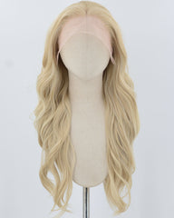 Blonde Long Wavy Synthetic Lace Front Wig WW892
