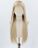 13*6 Blonde Straight Synthetic Lace Front Wig WW1023