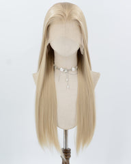 13*6 Blonde Straight Synthetic Lace Front Wig WW1023
