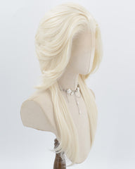 Platinum Blonde Cosplay Synthetic Lace Front Wig WW1016