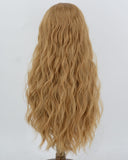 Blonde Curly Synthetic Lace Front Wig WW1076