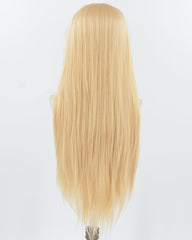 Blonde Straight Synthetic Lace Front Men's Wig MW065