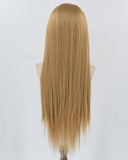 Blonde Long Straight Synthetic Lace Front Wig WW880
