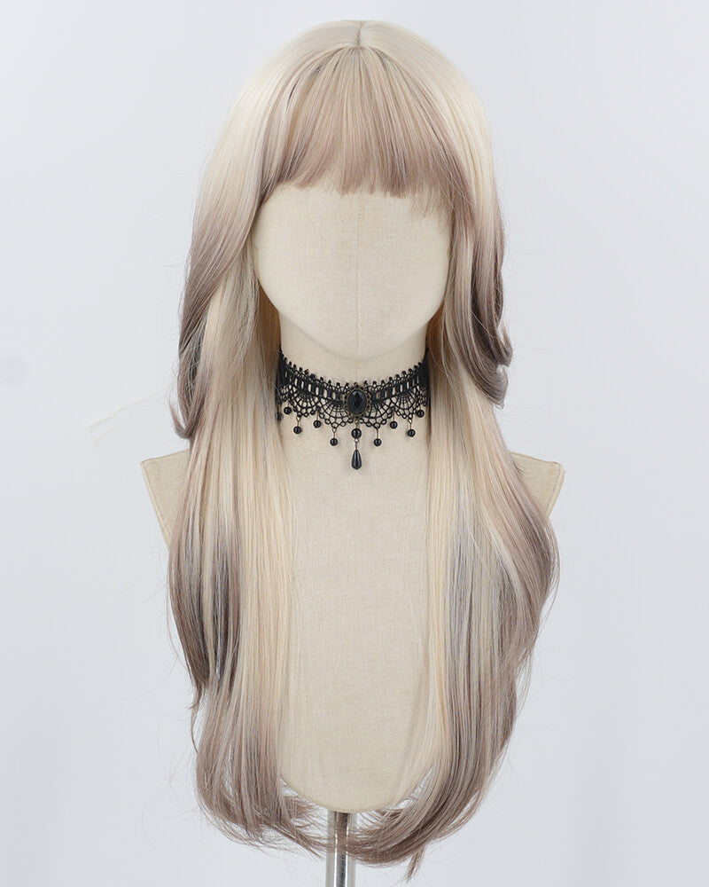 Long Ombre BlondeSynthetic Wig HW713