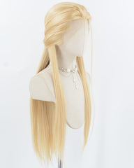 Blonde Straight Synthetic Lace Front Men's Wig MW065
