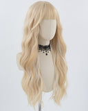 Blonde Long Wavy Synthetic Wig HW521