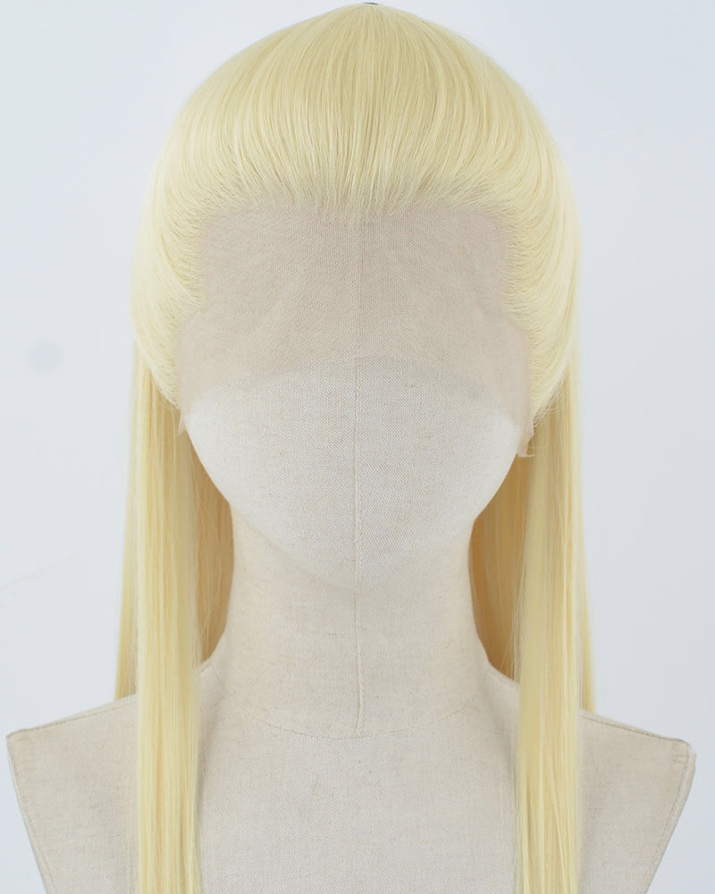 613 Blonde Straight Synthetic Lace Front Men's Wig MW054