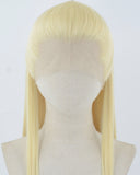 613 Blonde Straight Synthetic Lace Front Men's Wig MW054