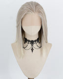 Mixed Grey Blonde Ombre Synthetic Lace Front Wig WW1066