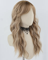Mixed Blonde Curly Synthetic Wig HW647