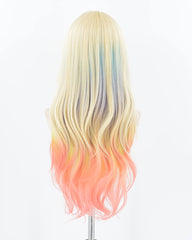 Blonde Ombre Orange Synthetic Wig HW475