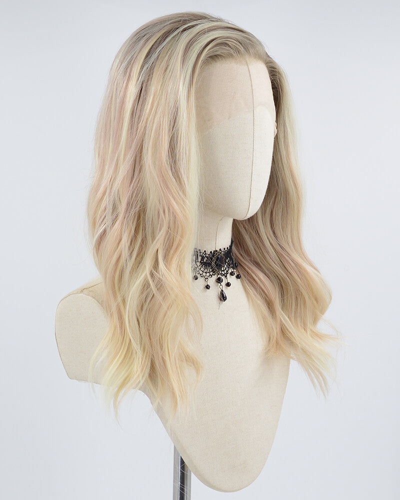 Ombre Blonde Synthetic Lace Front Wig WW594