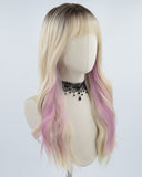 Ombre Blonde Pink Synthetic Wig HW291