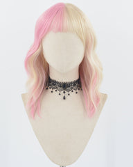 Pink Blonde Short Synthetic Wig HW489
