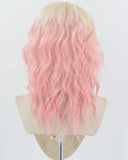 Blonde Ombre Pink Synthetic WigHW706