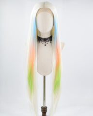 Blonde Rainbow Synthetic Lace Front Wig WW568