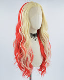 613 Blonde Red Synthetic Lace Front Wig WW561