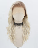 Ash Blonde Ombre Synthetic Lace Front Wig WW1007