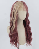 Purple Blonde Synthetic Wig HW654