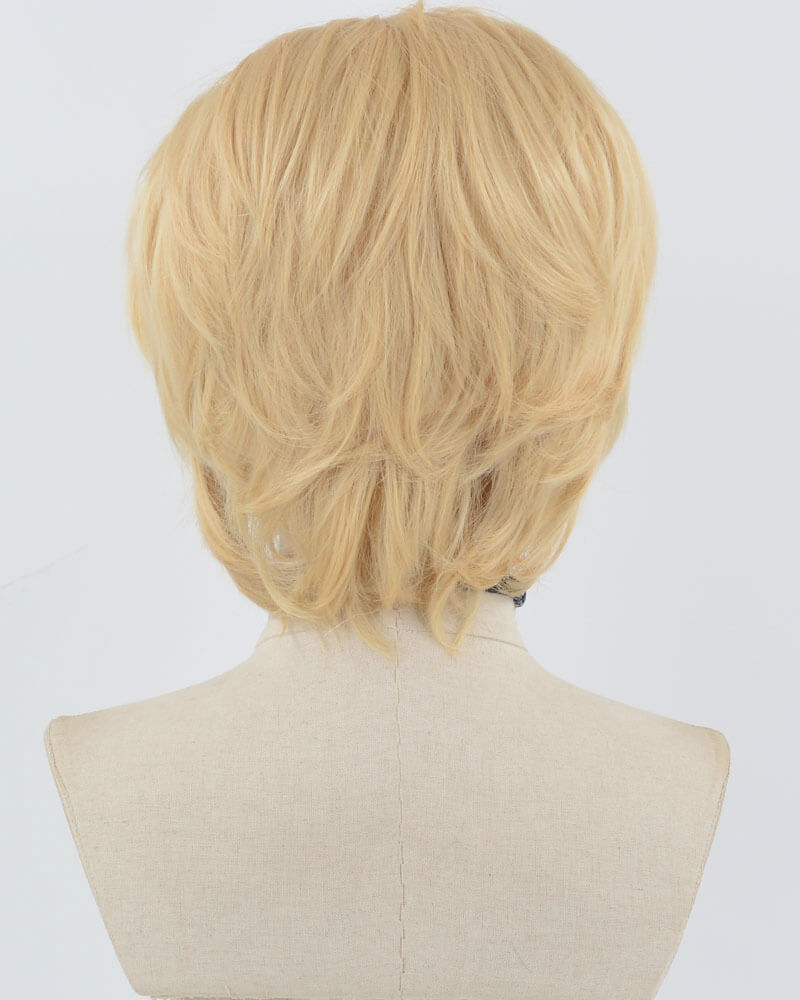 Short Synthetic Lace Front Men's Wig MW047