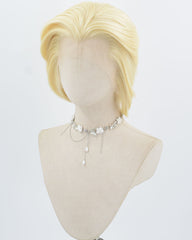 613 Blonde Short Synthetic Lace Front Men's Wig MW048