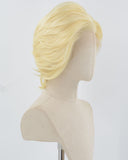 613 Blonde Short Synthetic Lace Front Men's Wig MW006