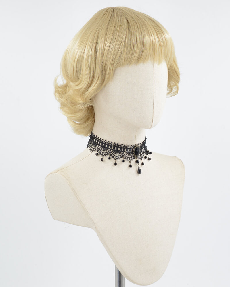 Blonde Wavy Short Synthetic Wig HW453