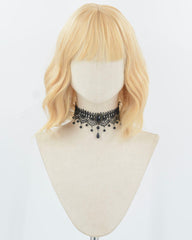 Blonde Short Wavy Synthetic Wig HW761