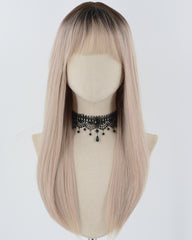 Ombre Blonde Straight Synthetic Wig HW583