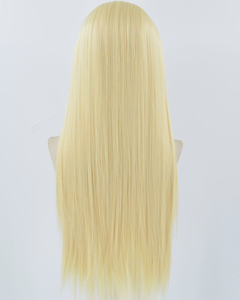 613 Blonde Straight Synthetic Lace Front Men's Wig MW054
