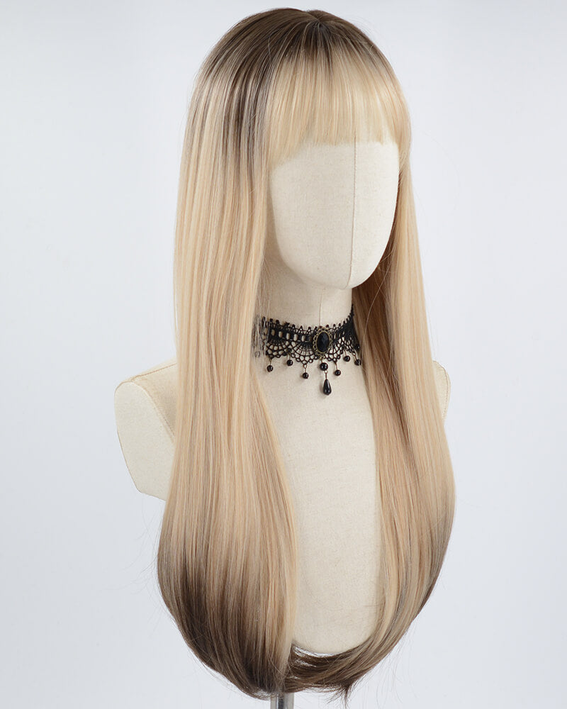Black Ombre Blonde Synthetic Wig HW392