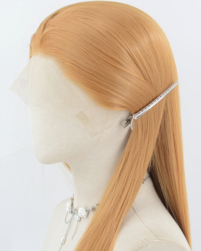 Blonde Long Straight Synthetic Lace Front Wig WW975