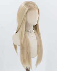 13*6 Blonde Straight Synthetic Lace Front Wig WW1023