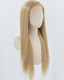 Long Blonde Brown Synthetic Lace Front Wig WT058