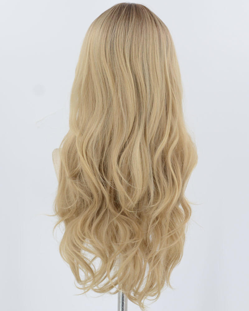 Ombre Blonde Wavy Synthetic Wig HW653
