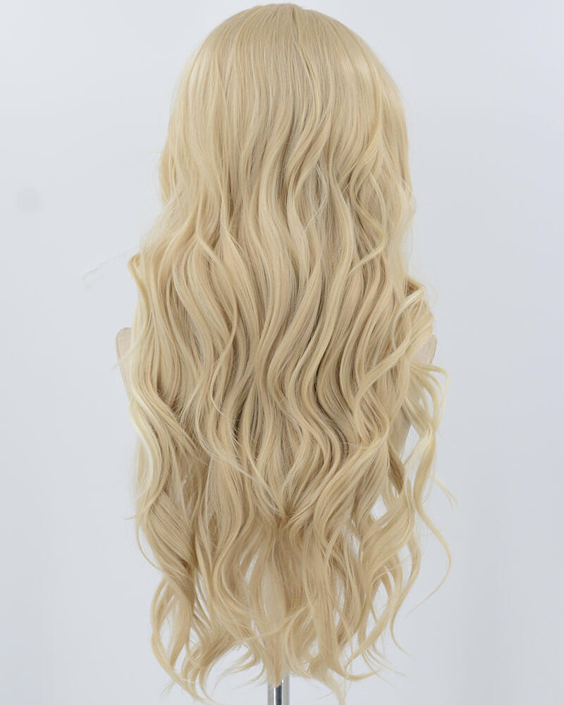 Blonde Long Wavy Synthetic Lace Front Wig WW892