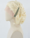 Short Wavy Blonde Synthetic Lace Front Wig WW131