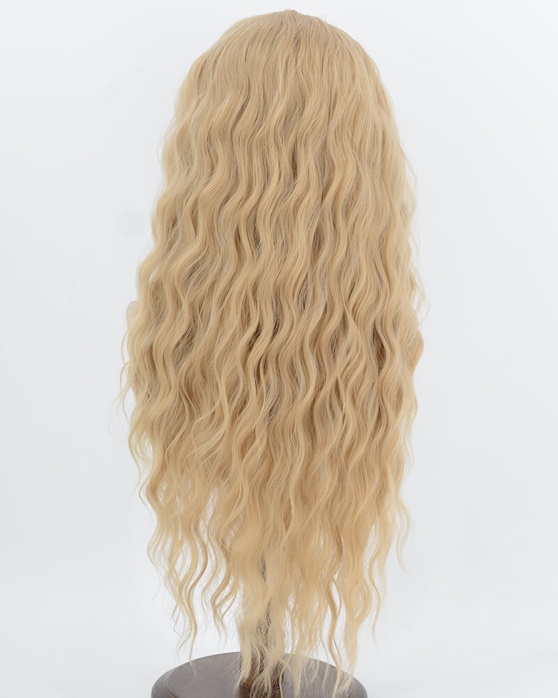 Blonde Curly Synthetic Lace Front Wig WW1088