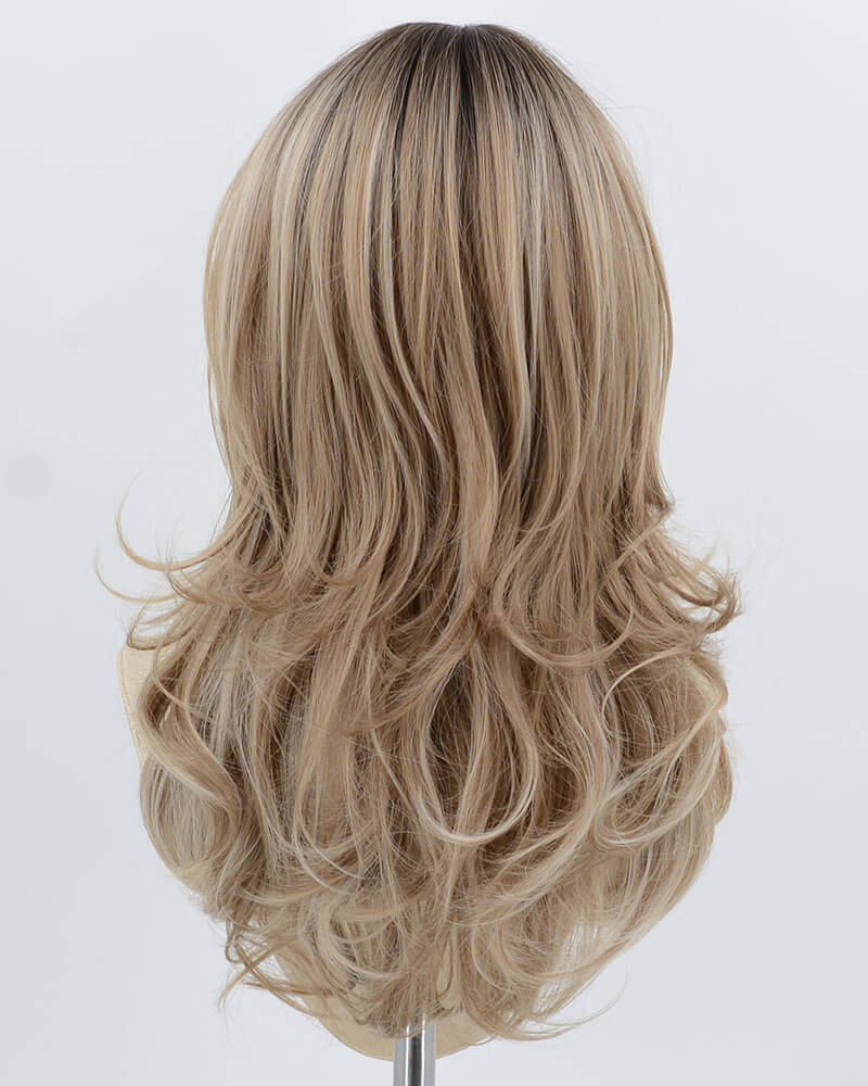 Natural Ombre Brown Blonde Synthetic Wig HW789