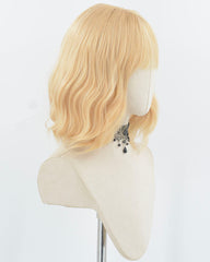 Blonde Short Wavy Synthetic Wig HW761