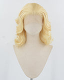 Blonde Wavy Short Synthetic Lace Front Wig WW955