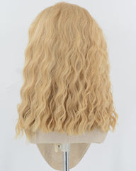 Curly Blonde Synthetic Lace Front Wig WW967