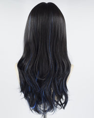 Blue Black Synthetic Wig HW433