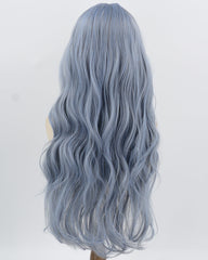 Blue Long Curly Synthetic Wig HW805