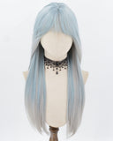 Blue Grey Synthetic Wig HW815