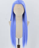 Long Blue Synthetic Lace Front Wig WW846