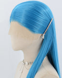38Inch Long Sky Blue Synthetic Lace Front Wig WW1031