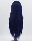Black Blue Long Straight Synthetic Lace Front Wig WW991