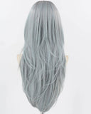 Ombre Blue Long Synthetic Wig HW682