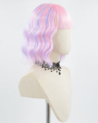 Pink Blue Short Synthetic Wig HW445